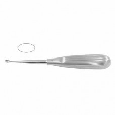 Schede Bone Curette Oval - Fig. 0 Stainless Steel, 17 cm - 6 3/4" Scoop Size 4.2 mm